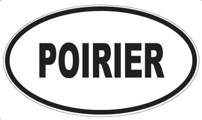POIRIER - Oval Sticker
