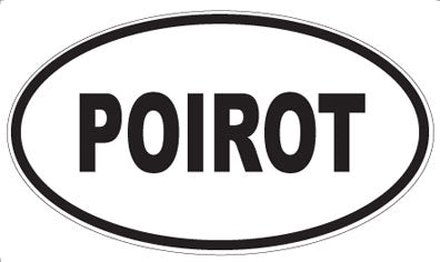 POIROT - Oval Sticker