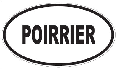 POIRRIER - Oval Sticker