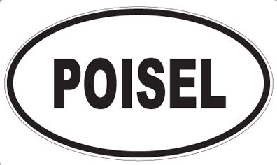 POISEL - Oval Sticker