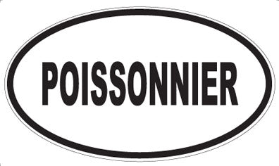 POISSONNIER - Oval Sticker