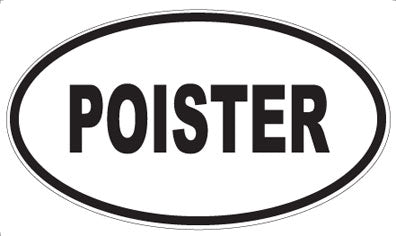 POISTER - Oval Sticker