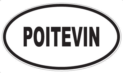 POITEVIN - Oval Sticker