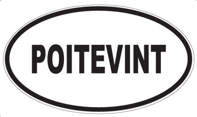 POITEVINT - Oval Sticker