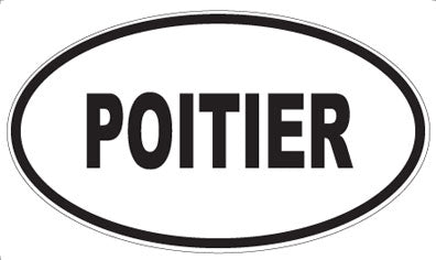 POITIER - Oval Sticker