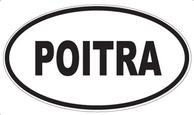 POITRA - Oval Sticker