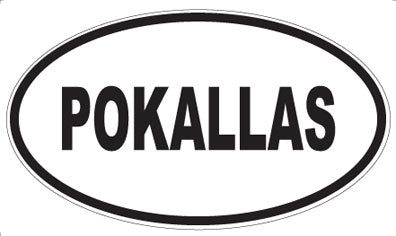 POKALLAS - Oval Sticker
