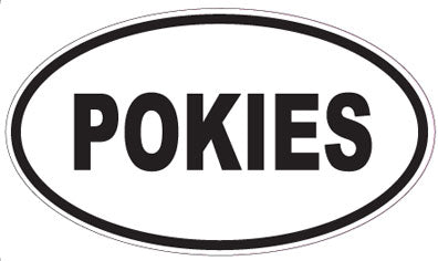 POKIES - Oval Sticker