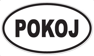 POKOJ - Oval Sticker