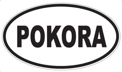 POKORA - Oval Sticker