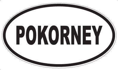 POKORNEY - Oval Sticker