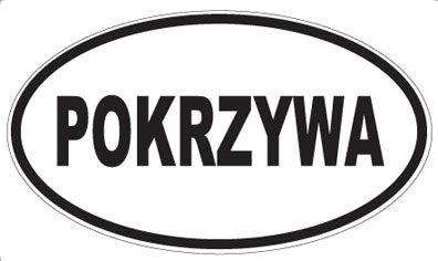 POKRZYWA - Oval Sticker