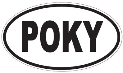 POKY - Oval Sticker