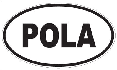 POLA - Oval Sticker