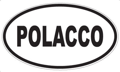 POLACCO - Oval Sticker