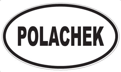 POLACHEK - Oval Sticker