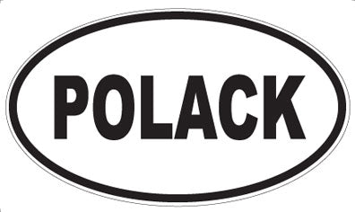 POLACK - Oval Sticker