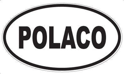 POLACO - Oval Sticker
