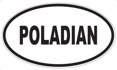 POLADIAN - Oval Sticker