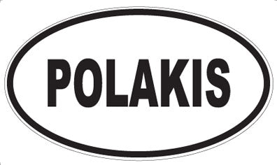 POLAKIS - Oval Sticker