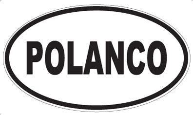 POLANCO - Oval Sticker