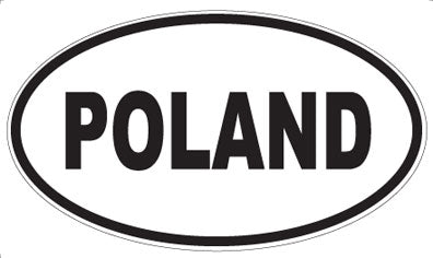POLAND - Oval Sticker
