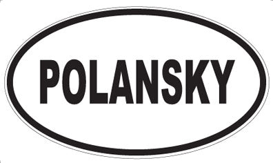 POLANSKY - Oval Sticker