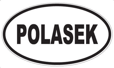 POLASEK - Oval Sticker