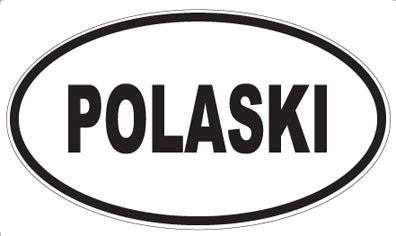 POLASKI - Oval Sticker