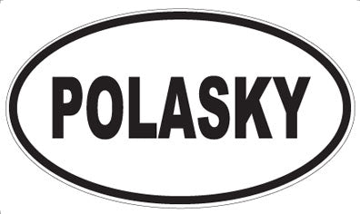 POLASKY - Oval Sticker