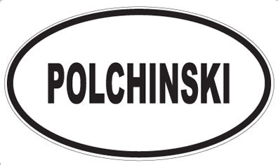 POLCHINSKI - Oval Sticker