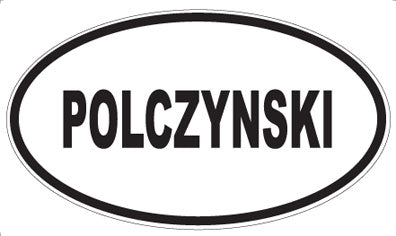 POLCZYNSKI - Oval Sticker