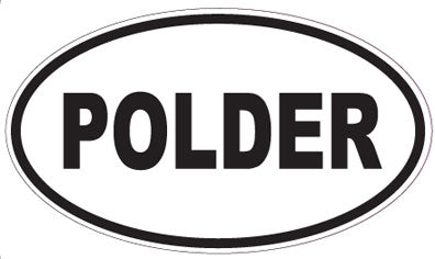 POLDER - Oval Sticker