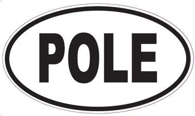 POLE - Oval Sticker