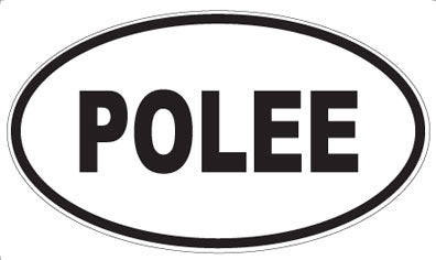POLEE - Oval Sticker