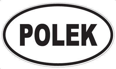 POLEK - Oval Sticker