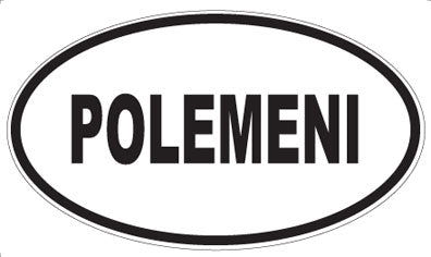 POLEMENI - Oval Sticker