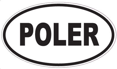 POLER - Oval Sticker
