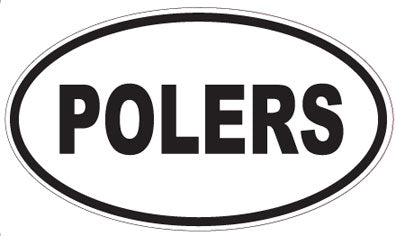 POLERS - Oval Sticker