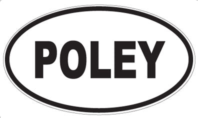 POLEY - Oval Sticker