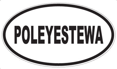 POLEYESTEWA - Oval Sticker