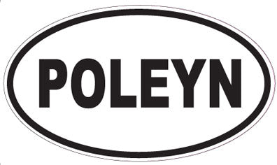 POLEYN - Oval Sticker