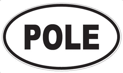 POLE - Oval Magnet