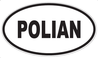 POLIAN - Oval Sticker