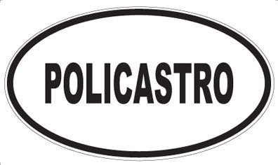 POLICASTRO - Oval Sticker