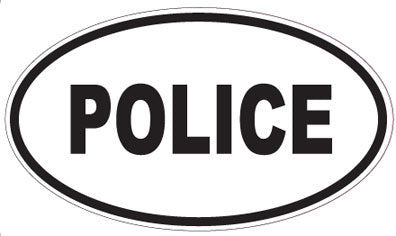 POLICE - Oval Sticker
