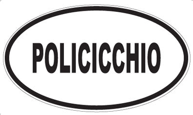 POLICICCHIO - Oval Sticker