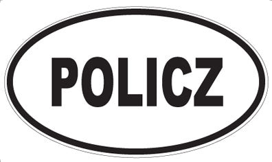 POLICZ - Oval Sticker