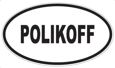 POLIKOFF - Oval Sticker