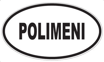 POLIMENI - Oval Sticker